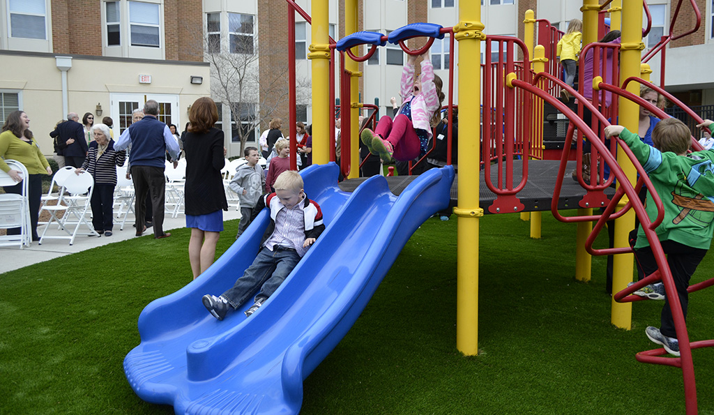 Playscape at the Child Development Center at Westminster Canterbury Richmond in Richmond, VA